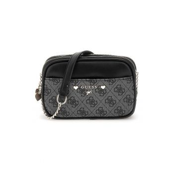 Geanta crossbody de piele ecologica cu doua compartimente