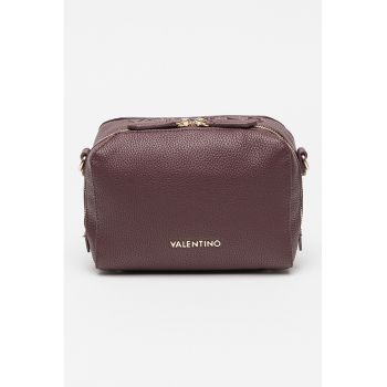 Geanta crossbody de piele ecologica cu logo in relief Pattie