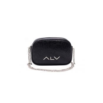 Geanta crossbody din piele cu detaliu logo