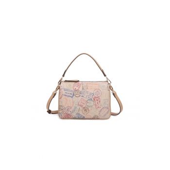 Geanta crossbody din piele ecologica cu fermoar