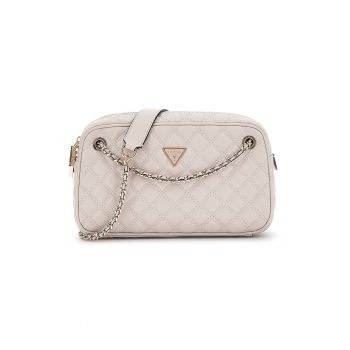 Geanta crossbody din piele ecologica cu logo metalic
