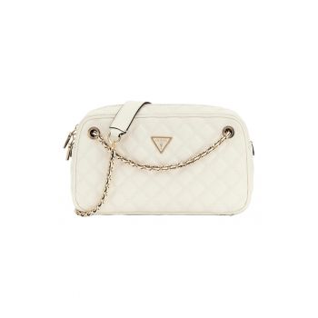 Geanta crossbody din piele ecologica cu logo metalic