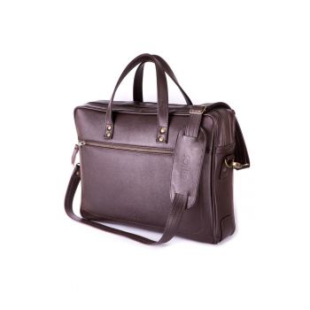 Geanta din piele pentru laptop  SL05 Newbridge Maro