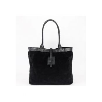 Geanta mare neagra dama din piele naturala 1896 M9 18087