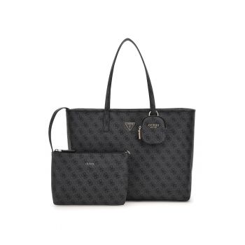 Geanta shopper cu model monograma si etuiuri detasabile
