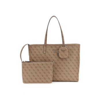 Geanta shopper cu model monograma si etuiuri detasabile