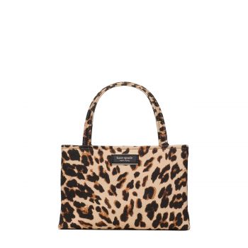 Sam icon leopard mini tote bag