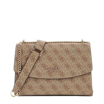 Calista convertible xbody flap bag latte logo Calista convertible xbody flap bag latte logo