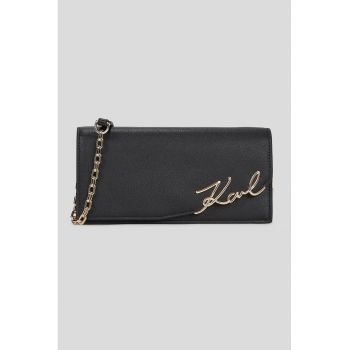 Geanta crossbody de piele cu bareta detasabila de lant