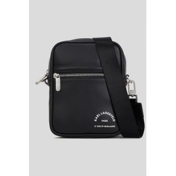 Geanta crossbody de piele ecologica cu buzunar cu fermoar