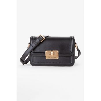 Geanta crossbody de piele ecologica cu clapa