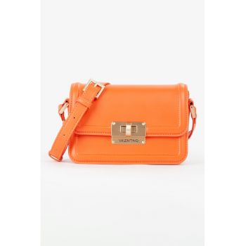 Geanta crossbody de piele ecologica cu clapa