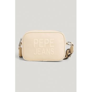 Geanta crossbody din piele ecologica cu logo