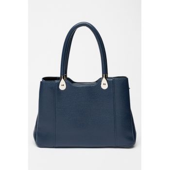 Geanta shopper de piele ecologica cu fermoar
