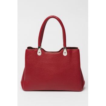Geanta shopper de piele ecologica cu fermoar