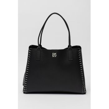 Geanta shopper de piele ecologica cu tinte