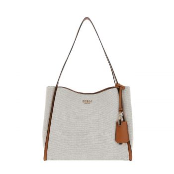 Nicolette canva shoulder bag natural/caramel Nicolette canva shoulder bag natural/caramel