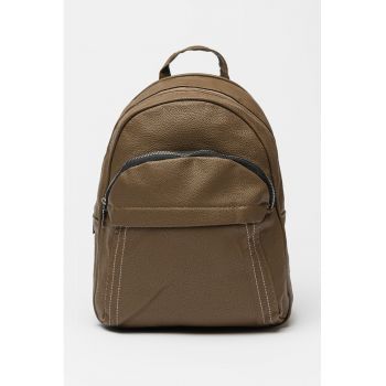 Rucsac de piele ecologica cu aspect texturat