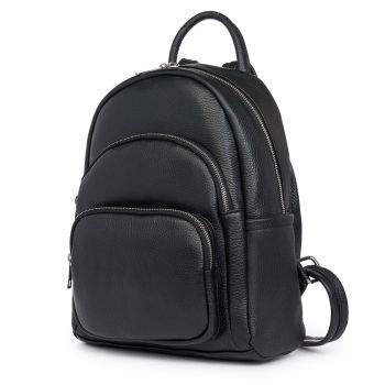 Rucsac din piele naturala Alghero negru