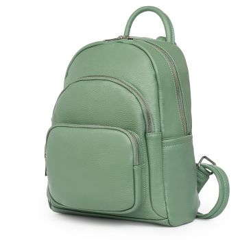 Rucsac din piele naturala Alghero verde fistic