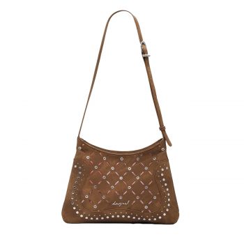 Cut out faux leather bag