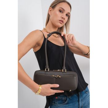 Geanta boxy din piele cu talisman