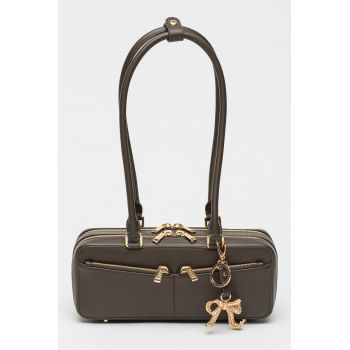 Geanta boxy din piele cu talisman