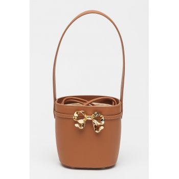 Geanta bucket din piele