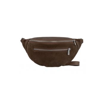 Geanta crossbody de piele cu aspect texturat
