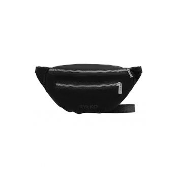Geanta crossbody de piele cu aspect texturat