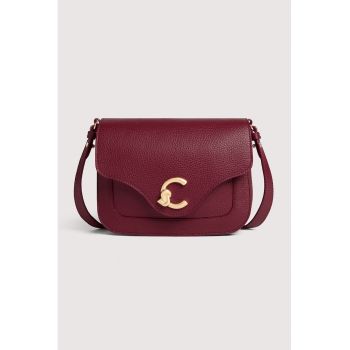Geanta crossbody de piele cu logo C-Me
