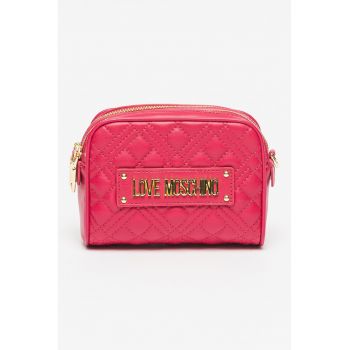 Geanta crossbody de piele ecologica cu logo