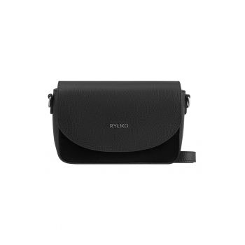 Geanta crossbody din piele cu clapa