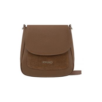 Geanta crossbody din piele cu clapa
