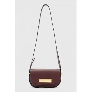 Geanta crossbody din piele cu detaliu logo