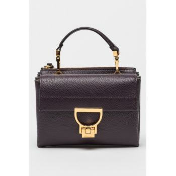 Geanta crossbody din piele cu doua compartimente Arlettis Signature