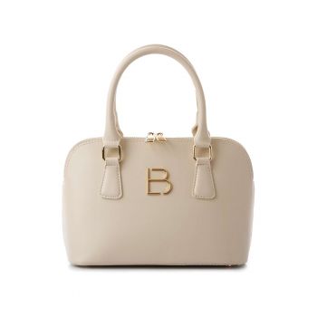 Geanta crossbody din piele ecologica cu logo metalic