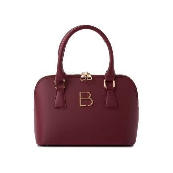 Geanta crossbody din piele ecologica cu logo metalic