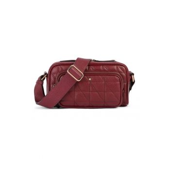 Geanta crossbody matlasata din piele