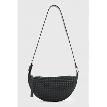 Geanta crossbody semiluna cu tinte