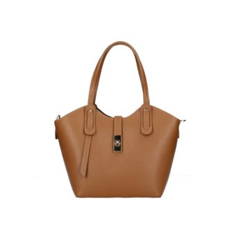 Geanta de dama, Giuly GT3788, piele naturala, Cognac