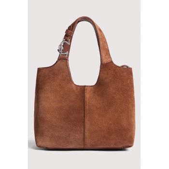 Geanta hobo de piele intoarsa C-Easy