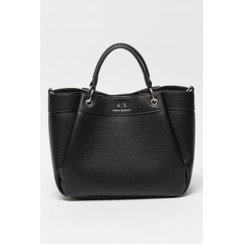 Geanta shopper cu bareta din material textil