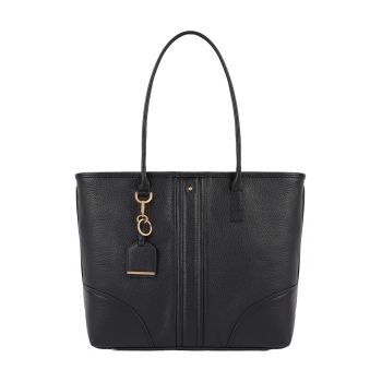 Geanta shopper de piele cu fermoar