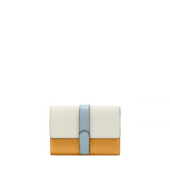 Grazia m compact wallet panna + senape + cirro