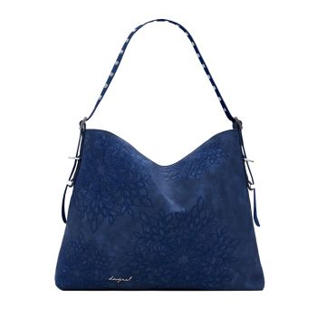 Mandala medium embossed blau