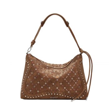 Medium cut out faux leather bag