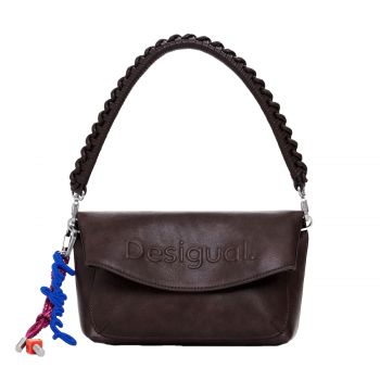 Medium faux leather bag brown