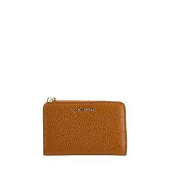 Metallic soft zip wallet m