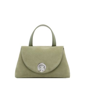 Nikla suede bimaterial small - greenery
